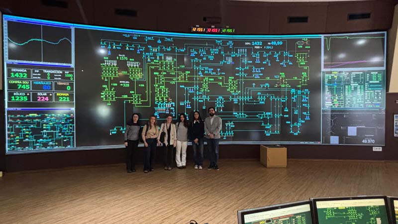 Visita al Despacho Nacional de Cargas de UTE