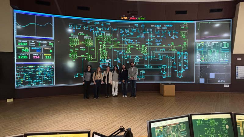 Visita al Despacho Nacional de Cargas de UTE