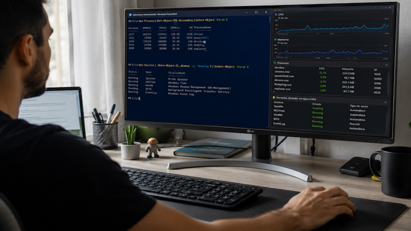 Monitoreo de procesos y servicios