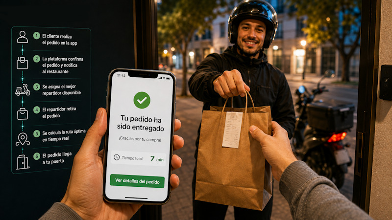 Cómo funcionan por dentro las apps de delivery